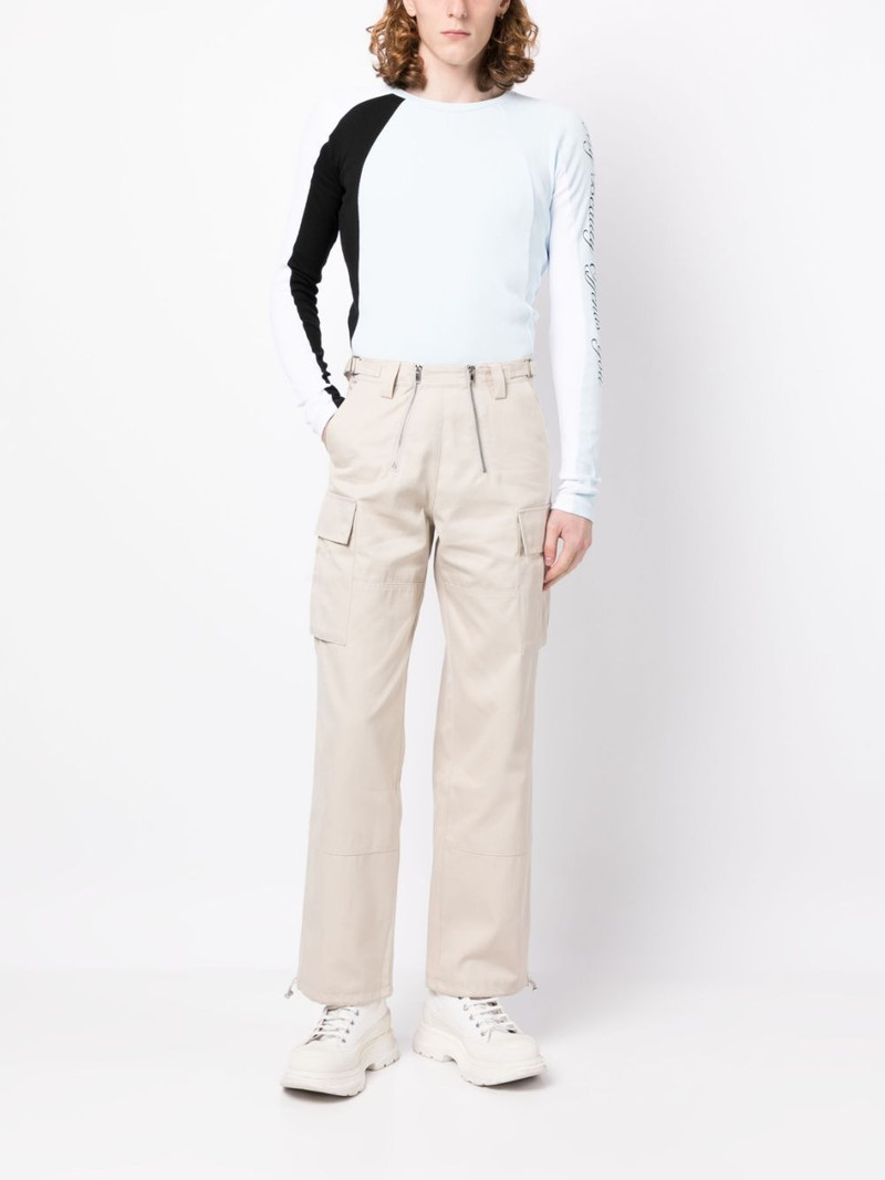 GmbH logo-patch chino trousers outlook