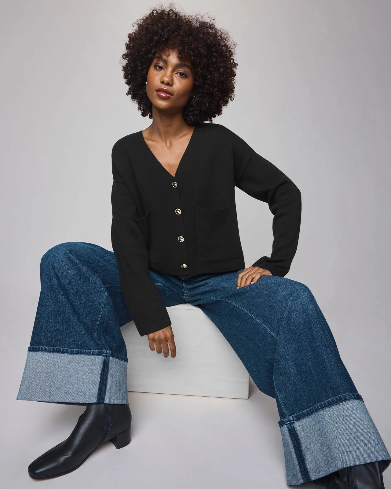 Libby Cropped Cardigan - 1