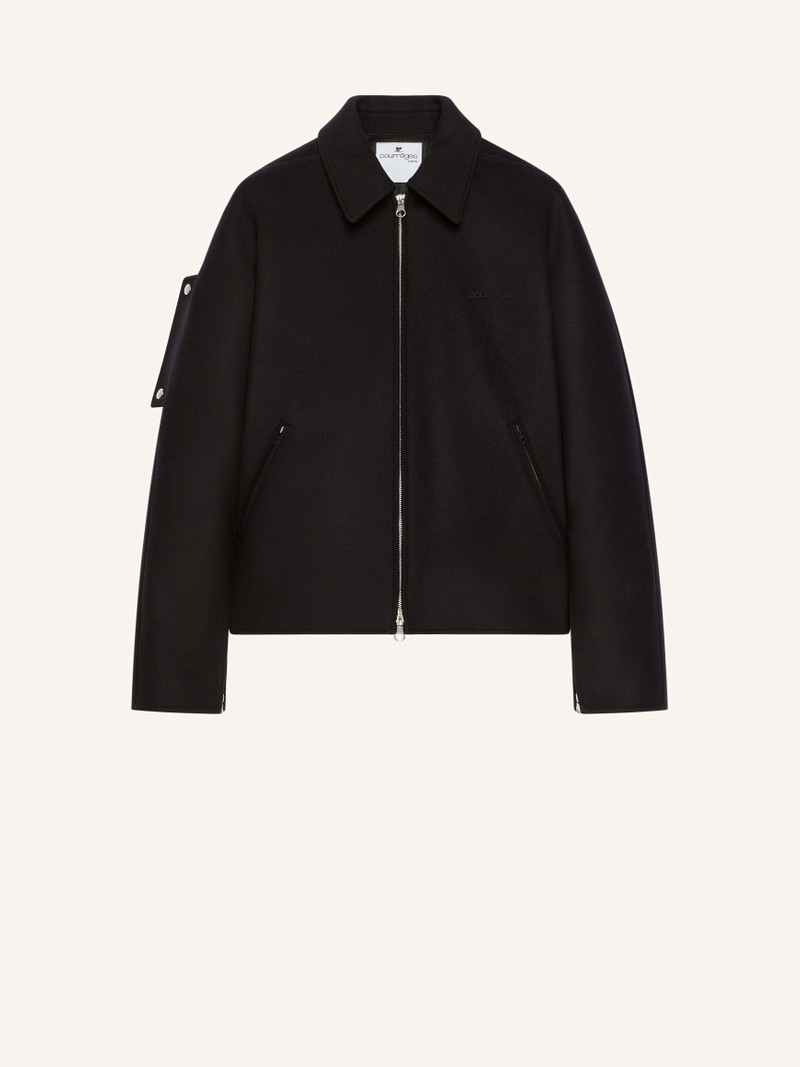 EMBROIDERED WOOL BOMBER JACKET 1