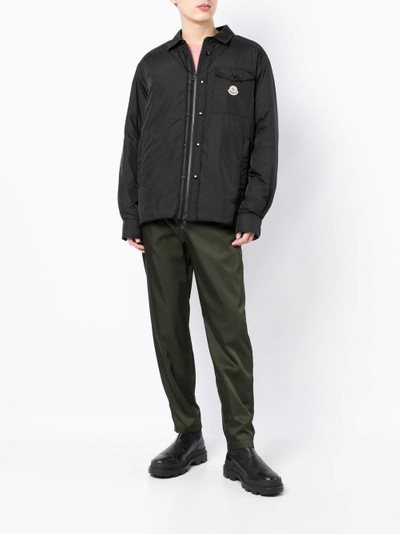 Moncler logo-patch zipped jacket outlook