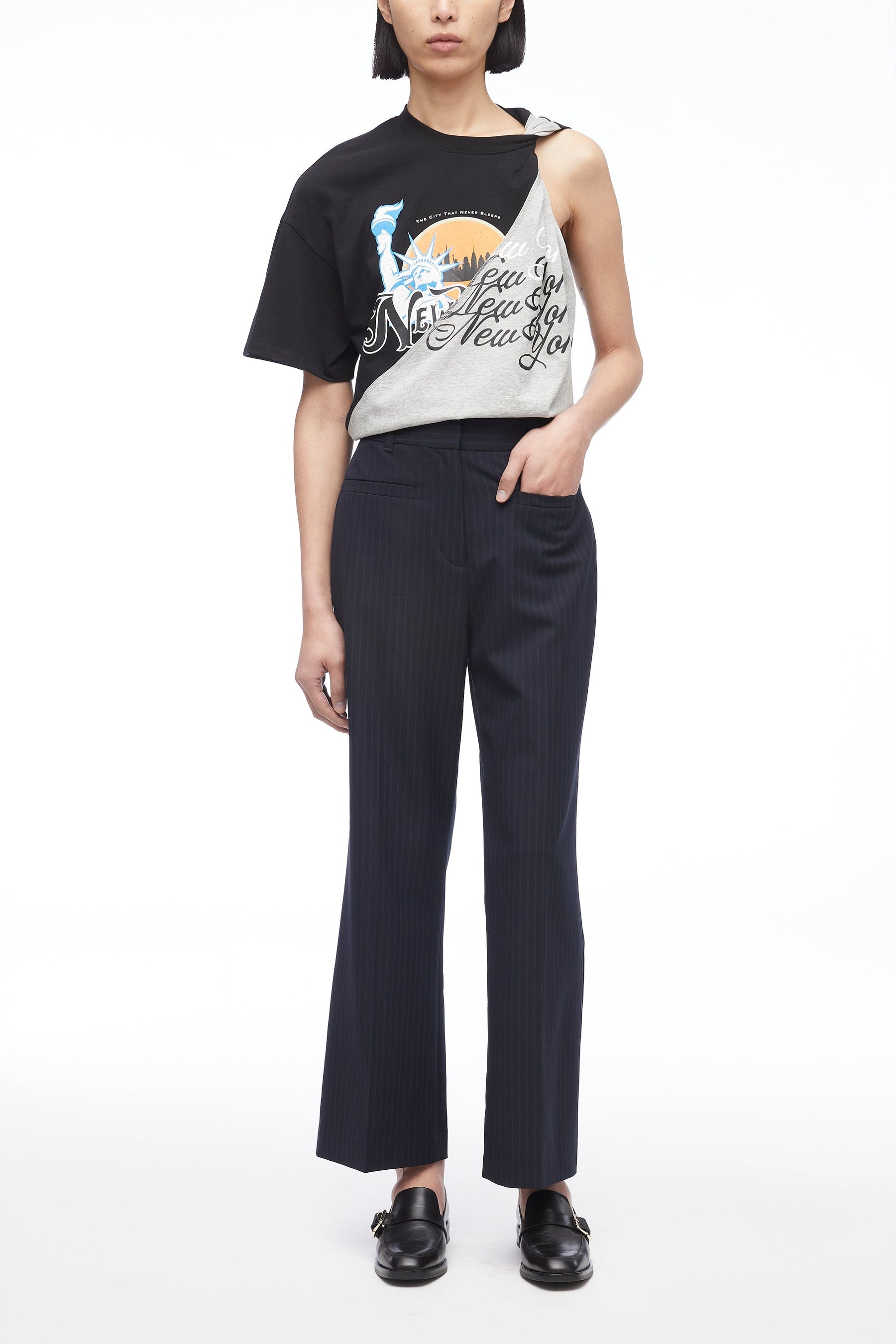 Tailored Cropped Kick Flare Trouser - 1
