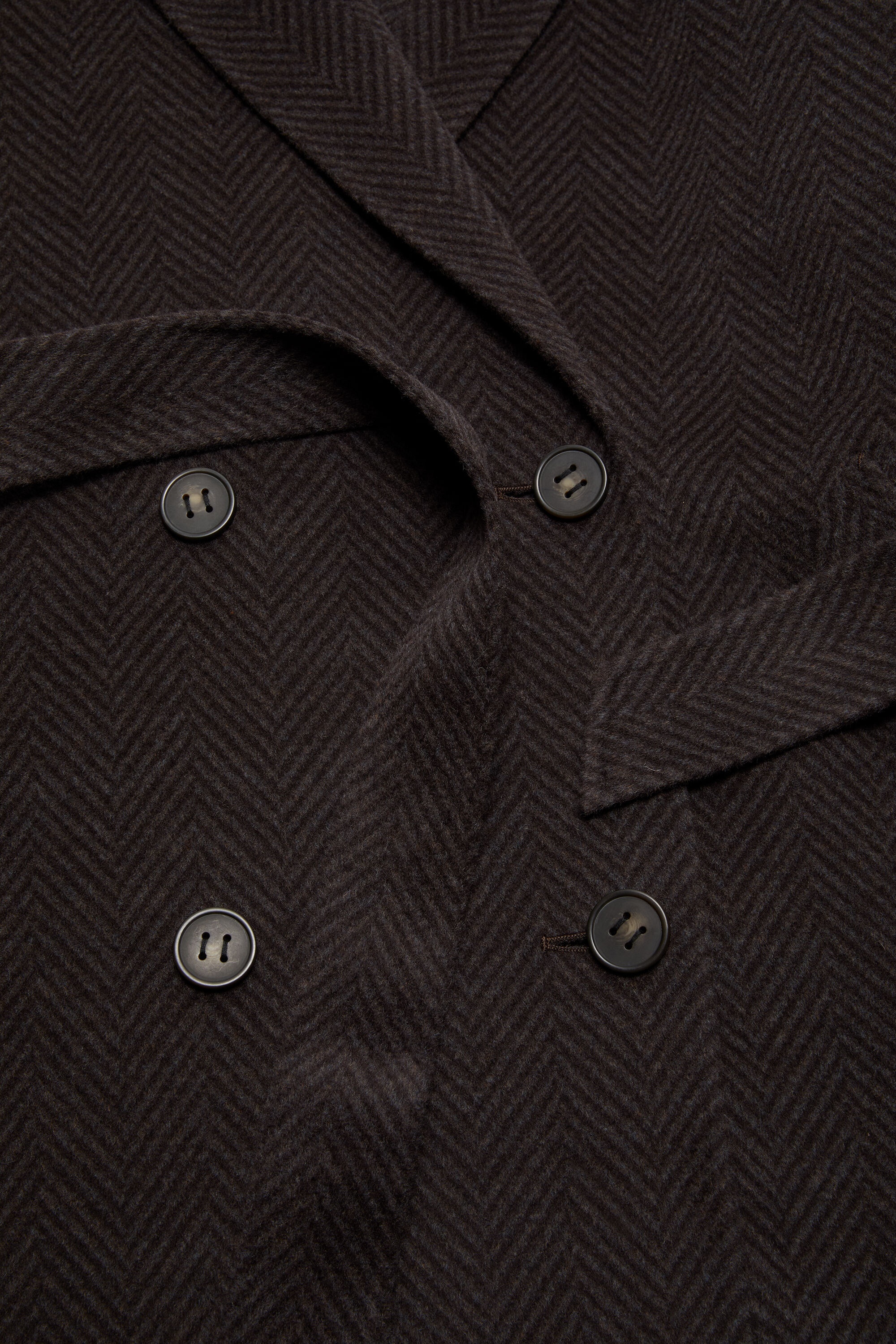 Double-breasted wool coat - Anthracite grey - 7