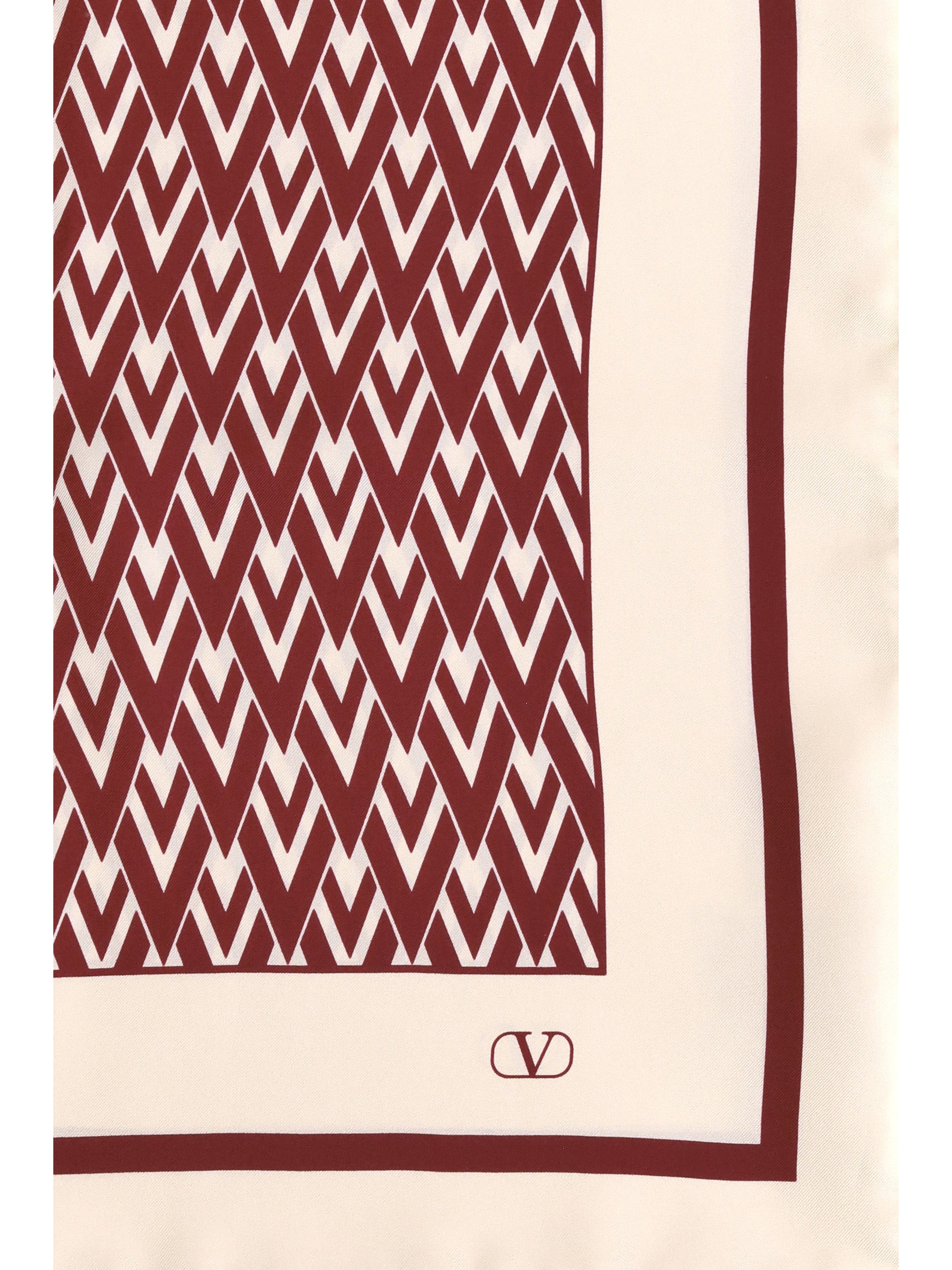 Valentino Garavani Women Toute La V Silk Scarf - 3