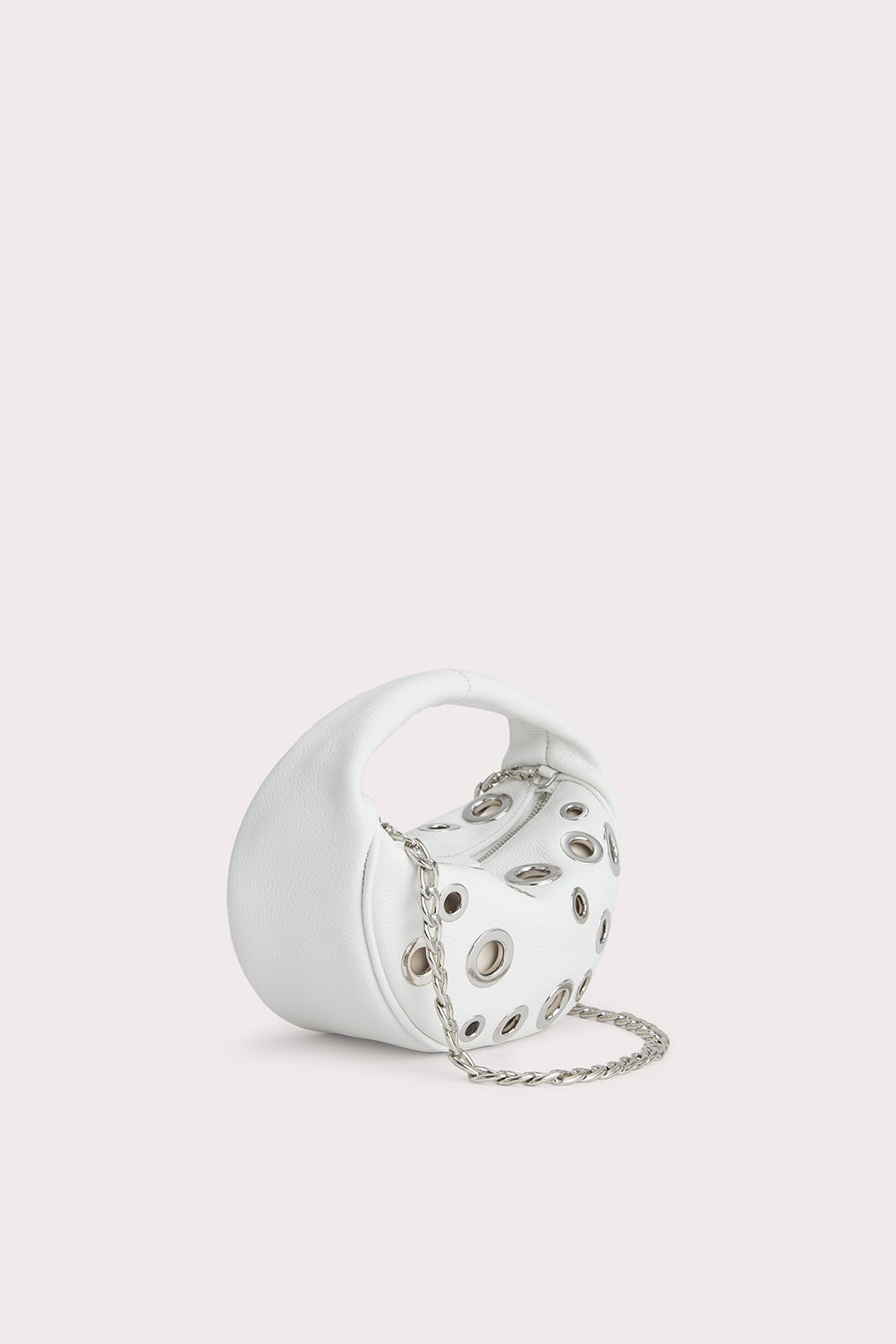Baby Cush White Small Grain Calf Leather and Eyelets 2