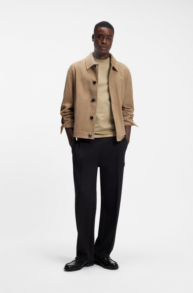 HUGO STAND-COLLAR SLIM-FIT T-SHIRT IN STRETCH COTTON outlook