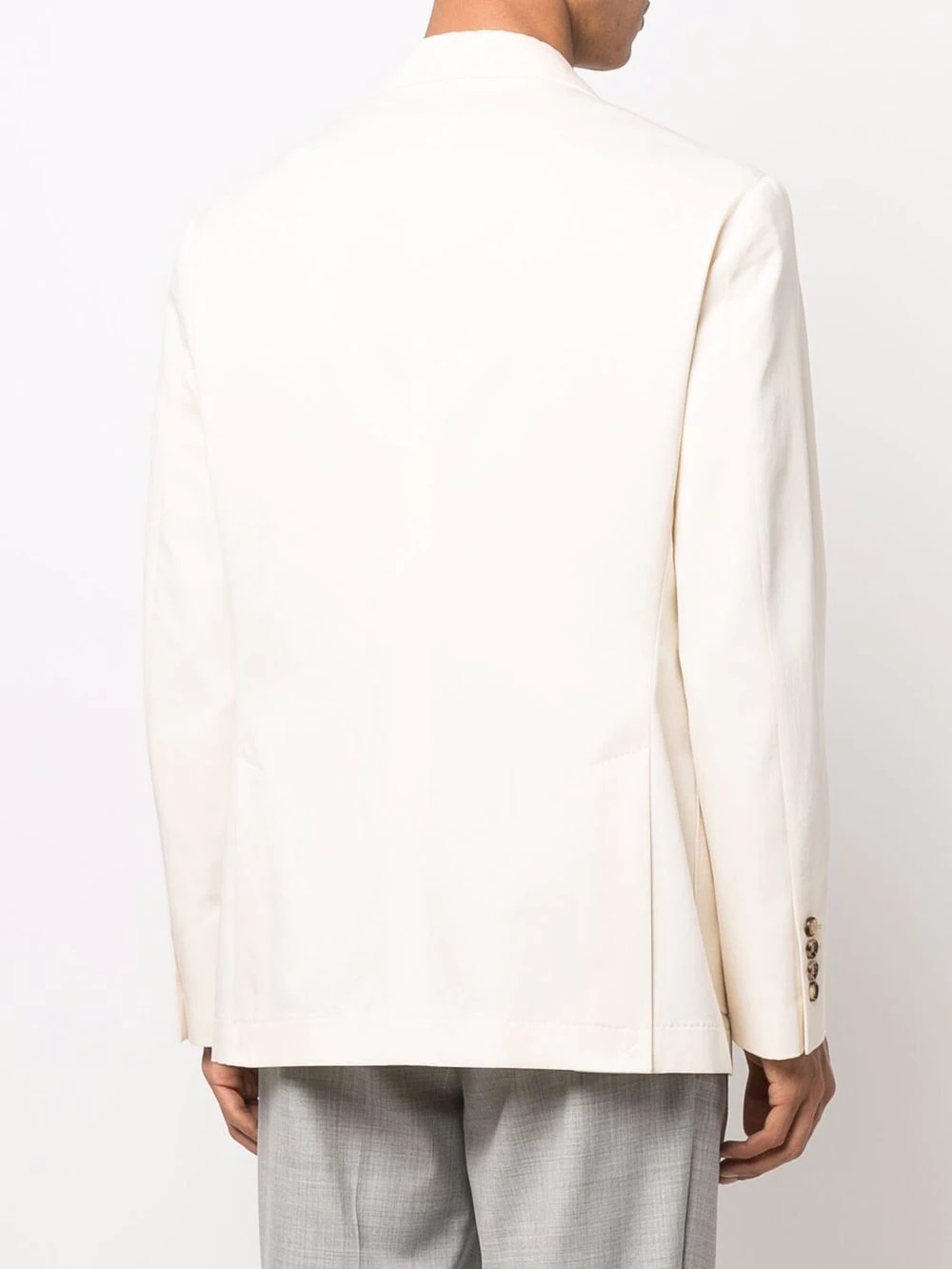fitted single-breasted blazer - 4
