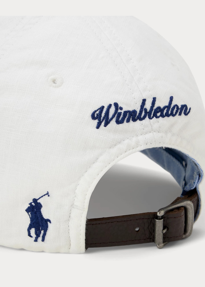 Wimbledon Crest Linen Cap 4