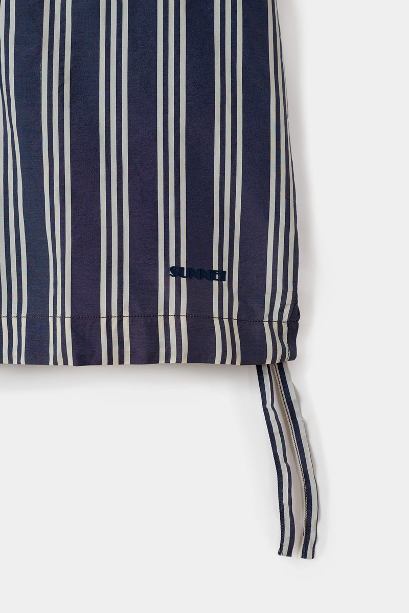 POLO SHIRT / white and blue stripes 5