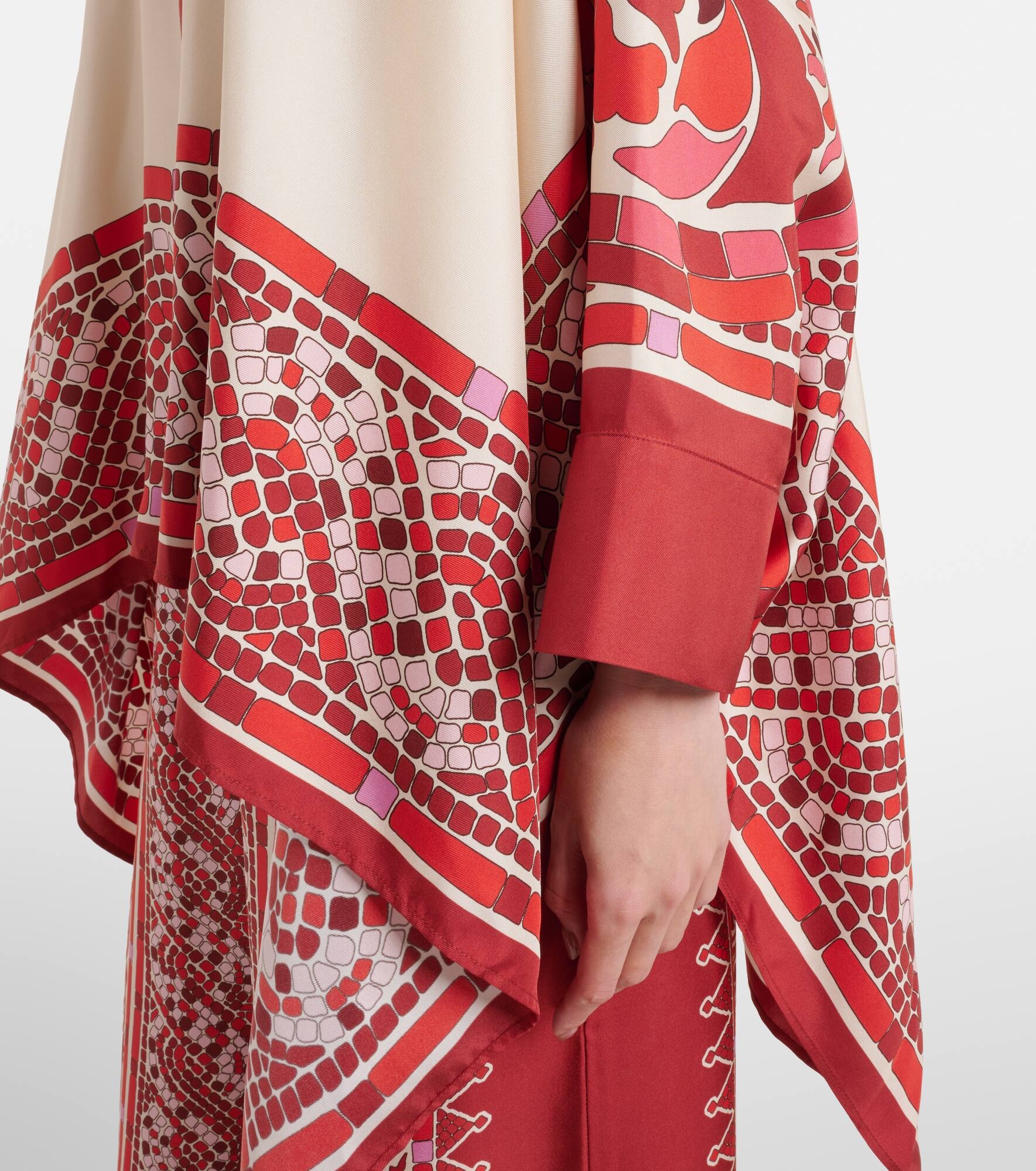 Foulard printed silk twill shirt - 5