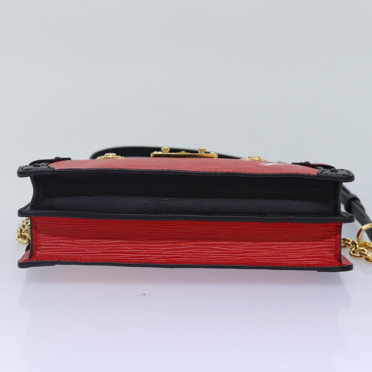 LOUIS VUITTON Epi Trunk Clutch Shoulder Bag Red Black M51697 - 5