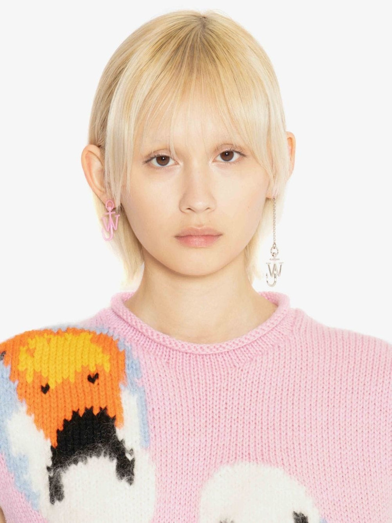 JW Anderson ASYMMETRIC ANCHOR EARRINGS outlook