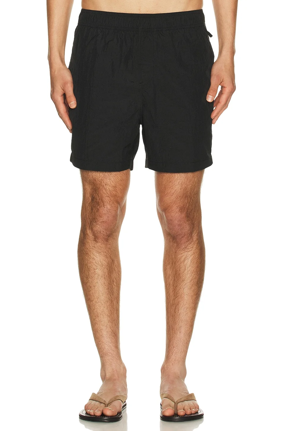 Nylon Crinkle 5" Swim Trunk - 1