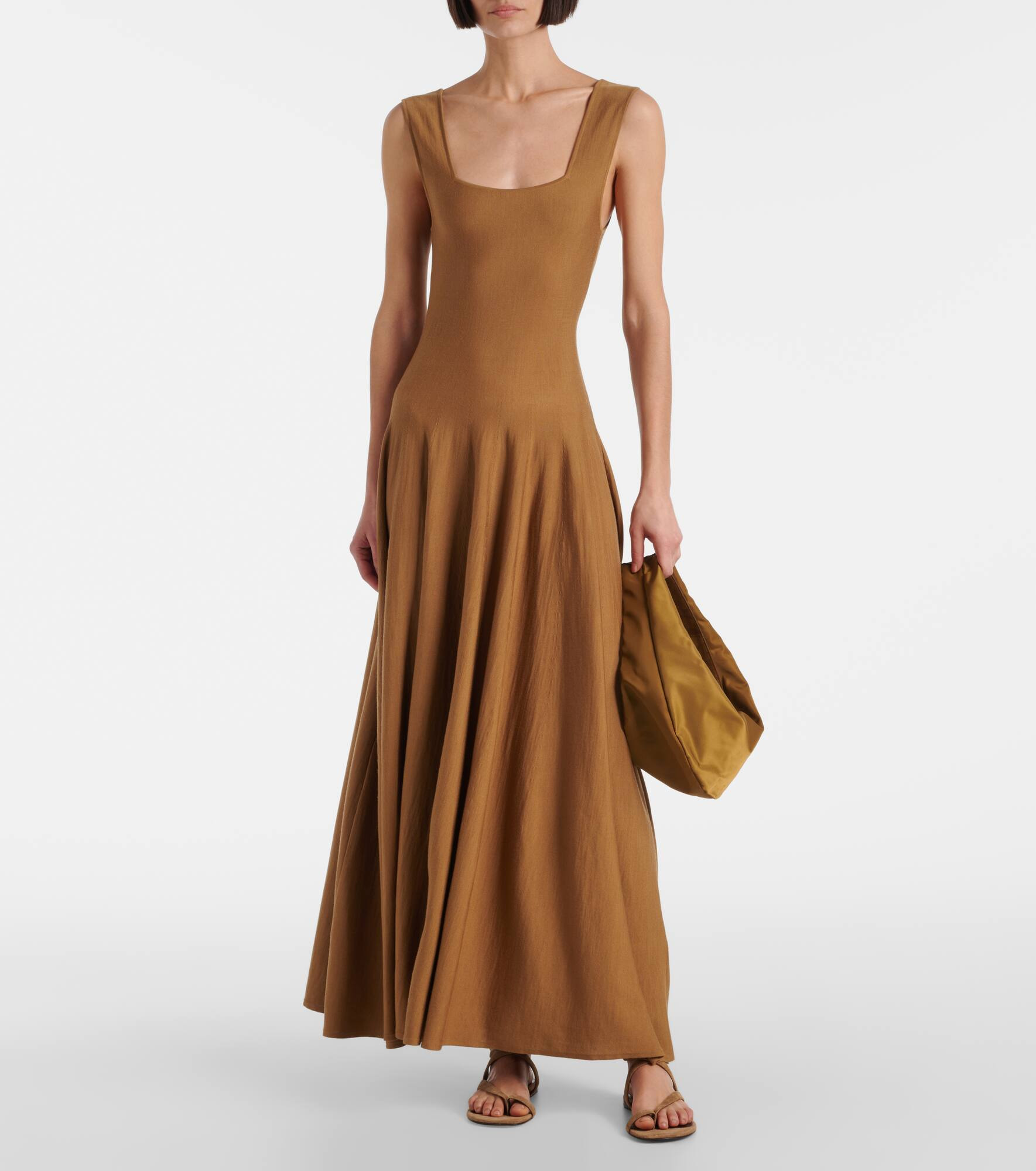 Olivia Medium suede-trimmed shoulder bag - 5
