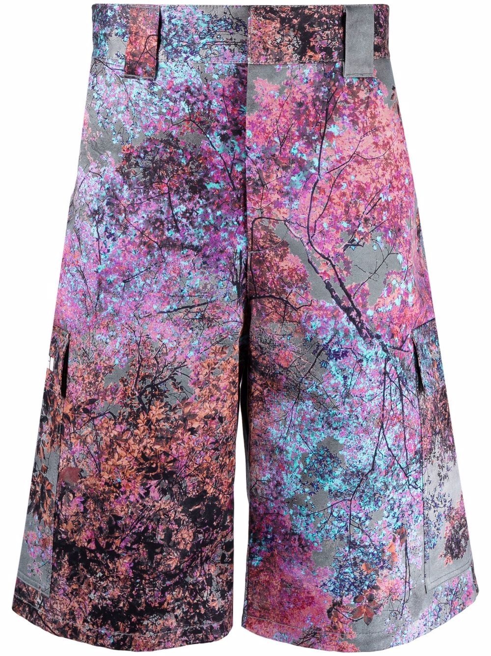 graphic-print bermuda shorts - 1