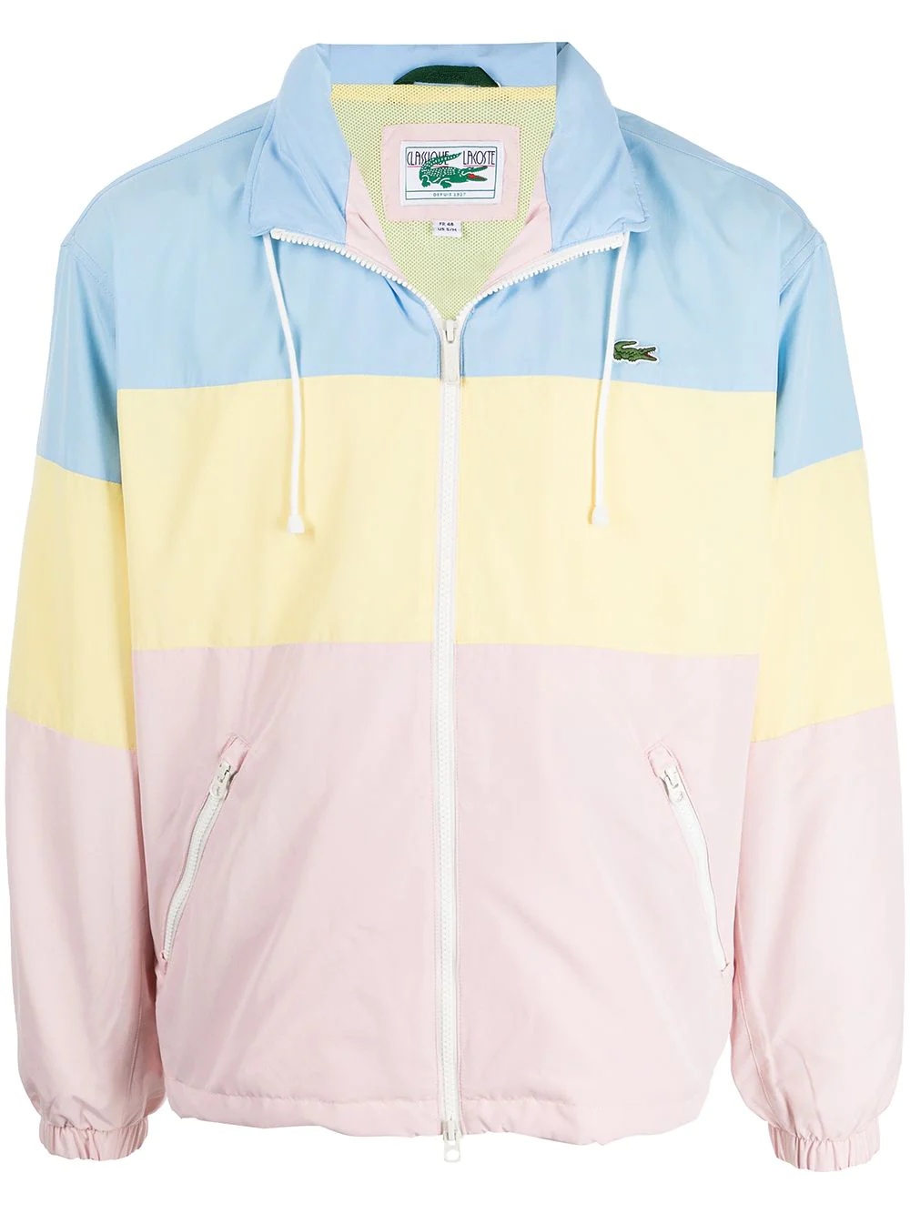 colourblock zip-up windbreaker jacket - 1