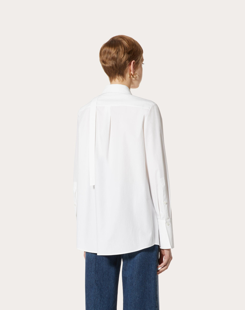 EMBROIDERED COTTON POPELINE SHIRT 4
