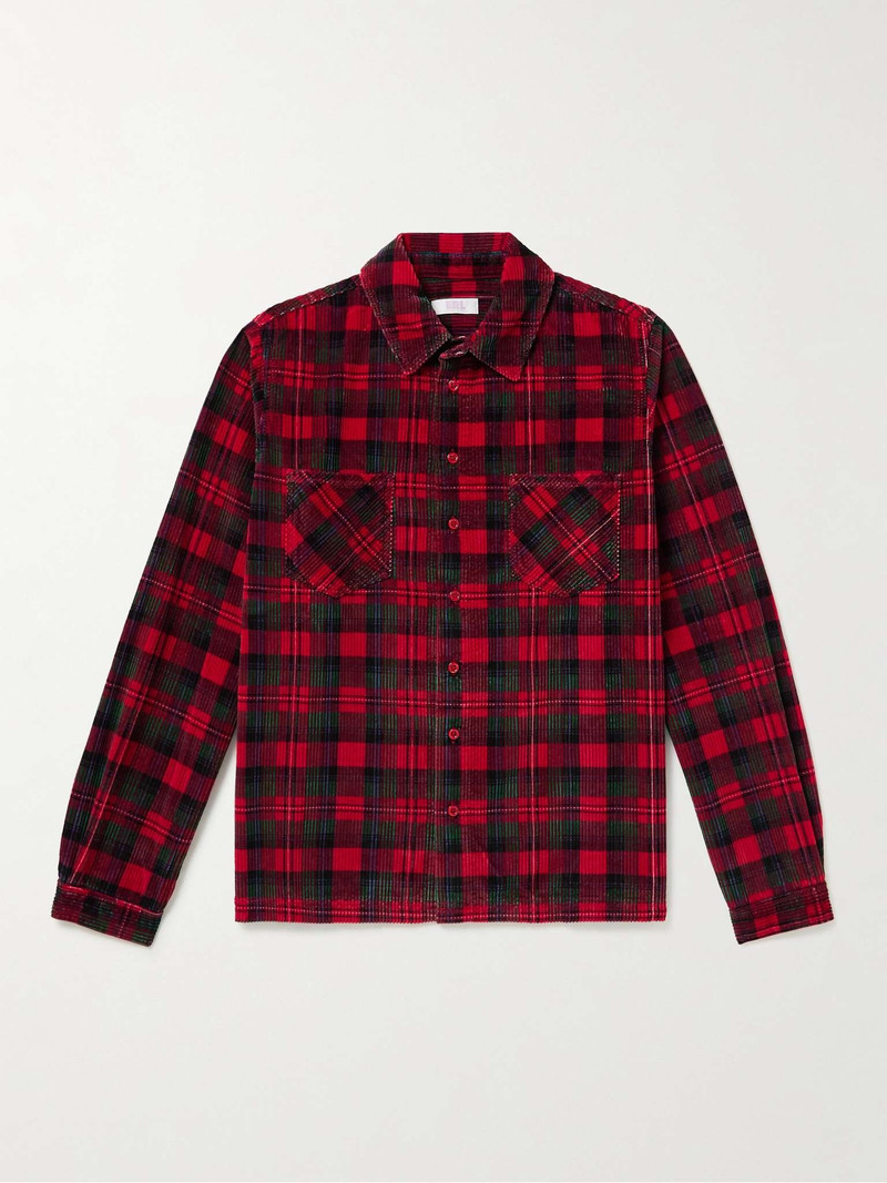 Checked Cotton-Corduroy Shirt - 1
