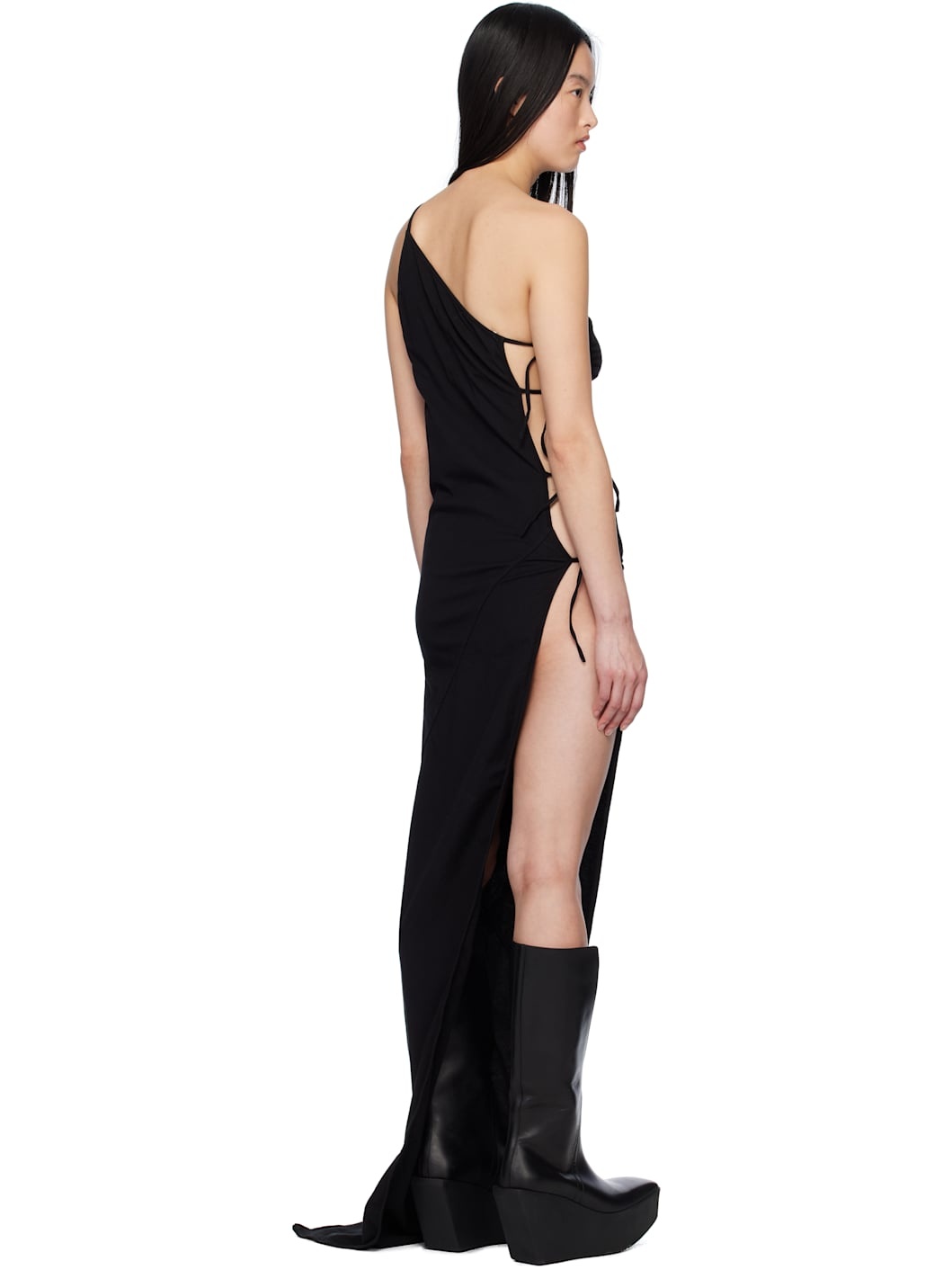 Black Hollywood Taco Maxi Dress - 3