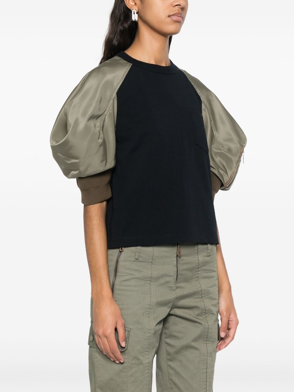 panelled T-shirt - 3
