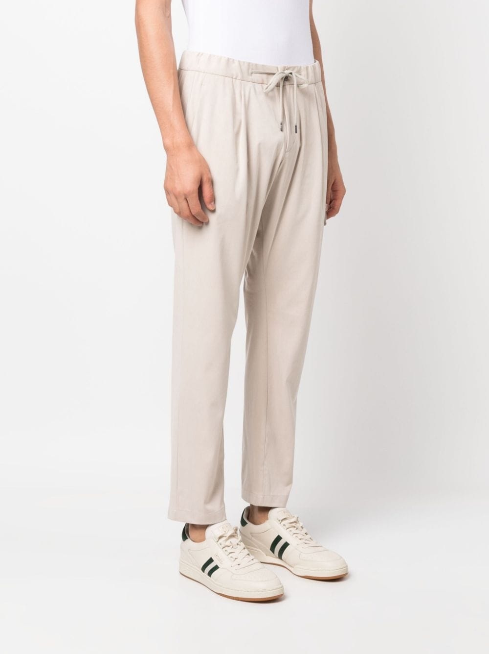 drawstring straight-leg trousers - 6