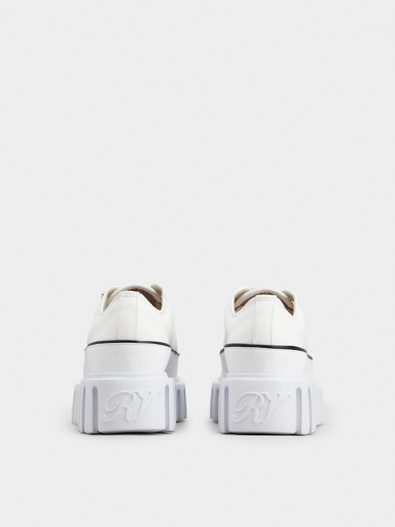 Roger Vivier Viv' Go-Thick Strass Buckle Slip-on Sneakers in Canvas outlook