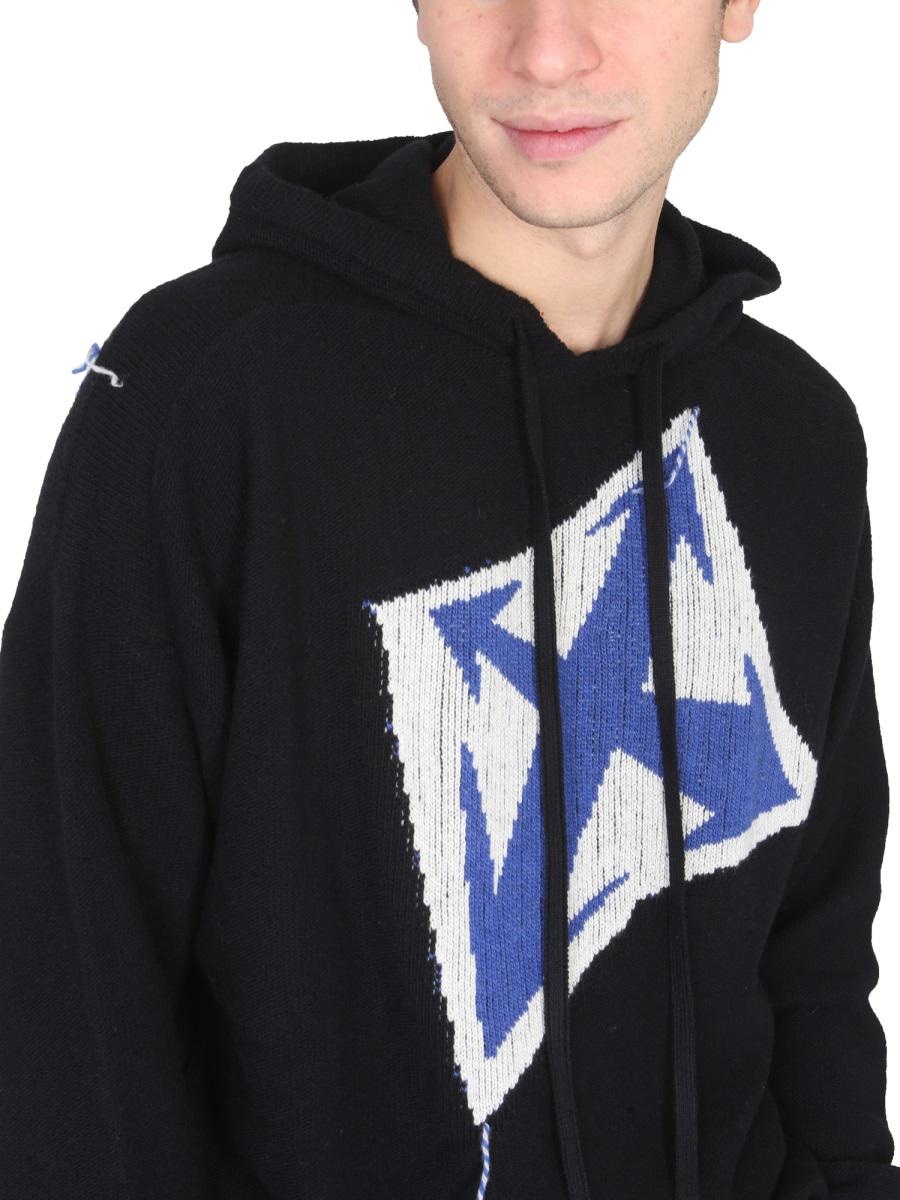 OFF-WHITE "THUNDER ARROW" HOODED JERSEY - 4