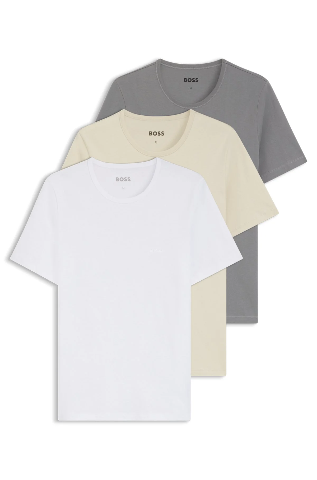THREE-PACK COTTON UNDERSHIRTS - 1
