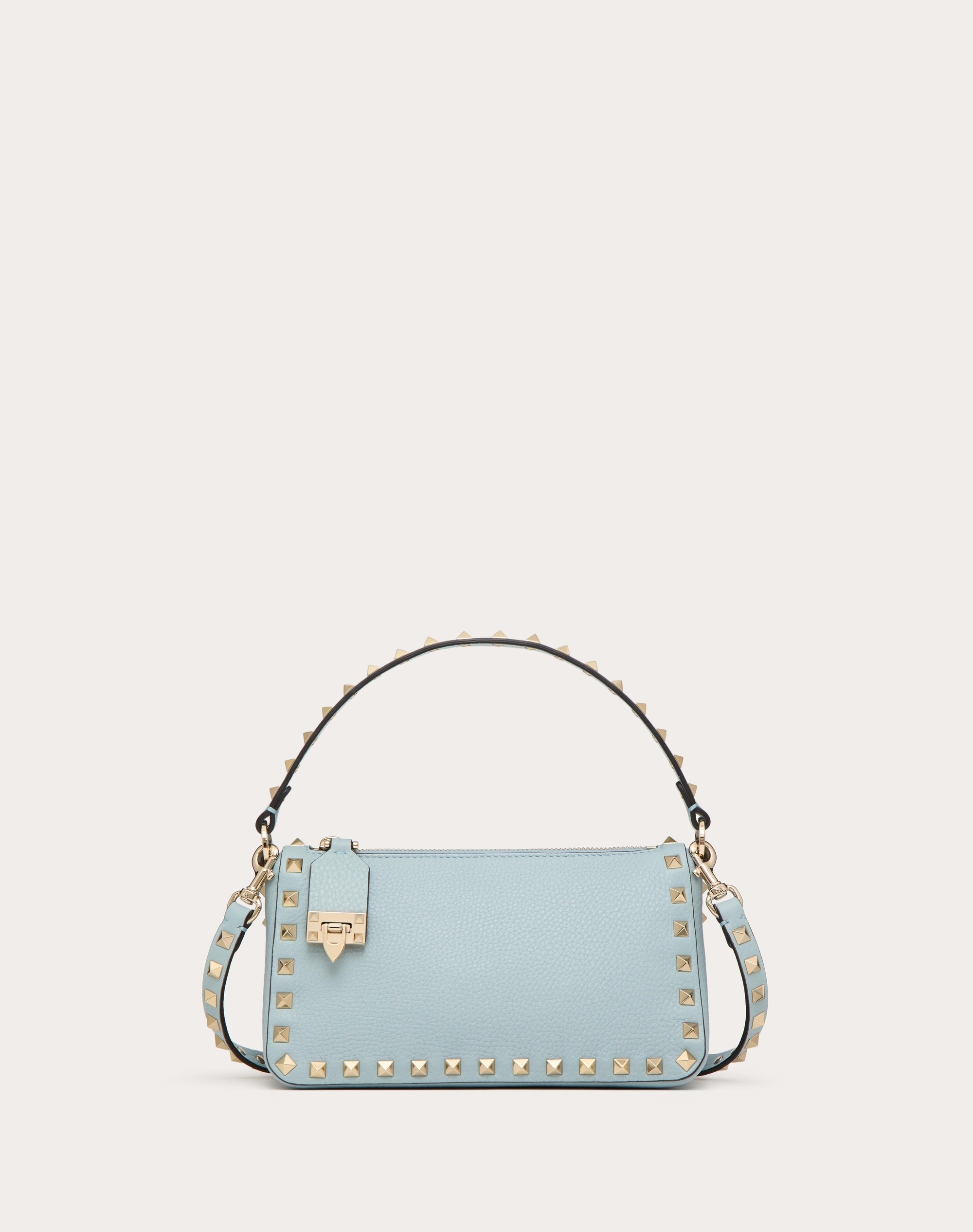 SMALL ROCKSTUD GRAINY CALFSKIN CROSSBODY BAG - 1