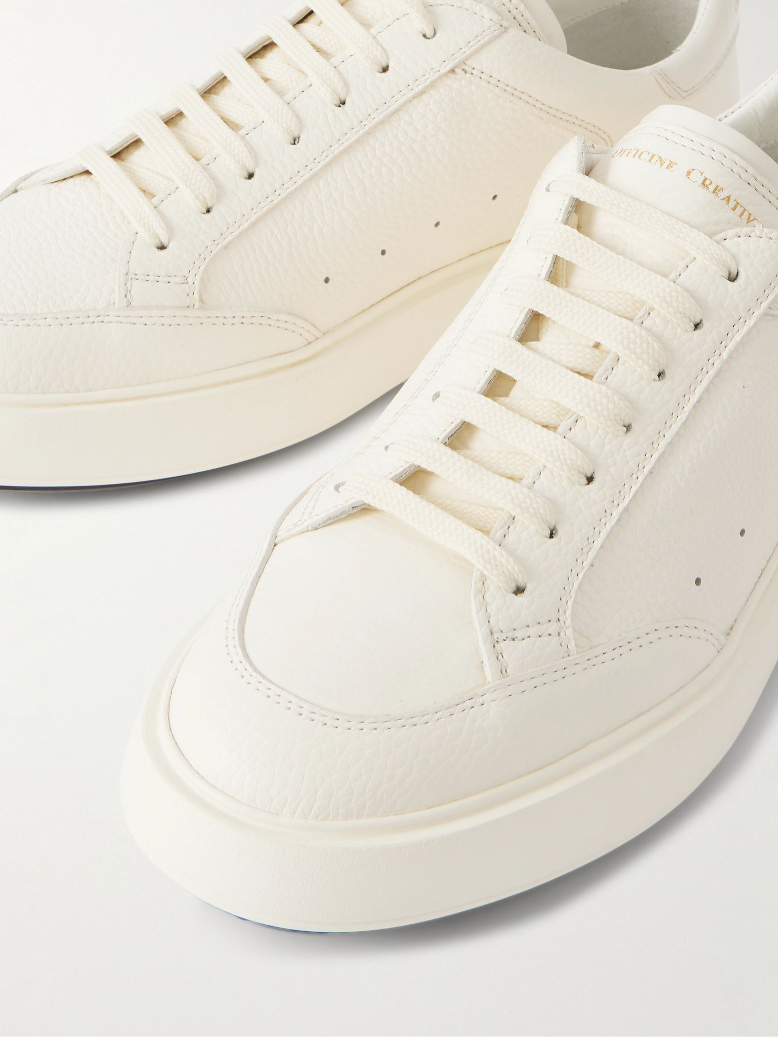 Sequel 001 Full-Grain Leather Sneakers White - 5