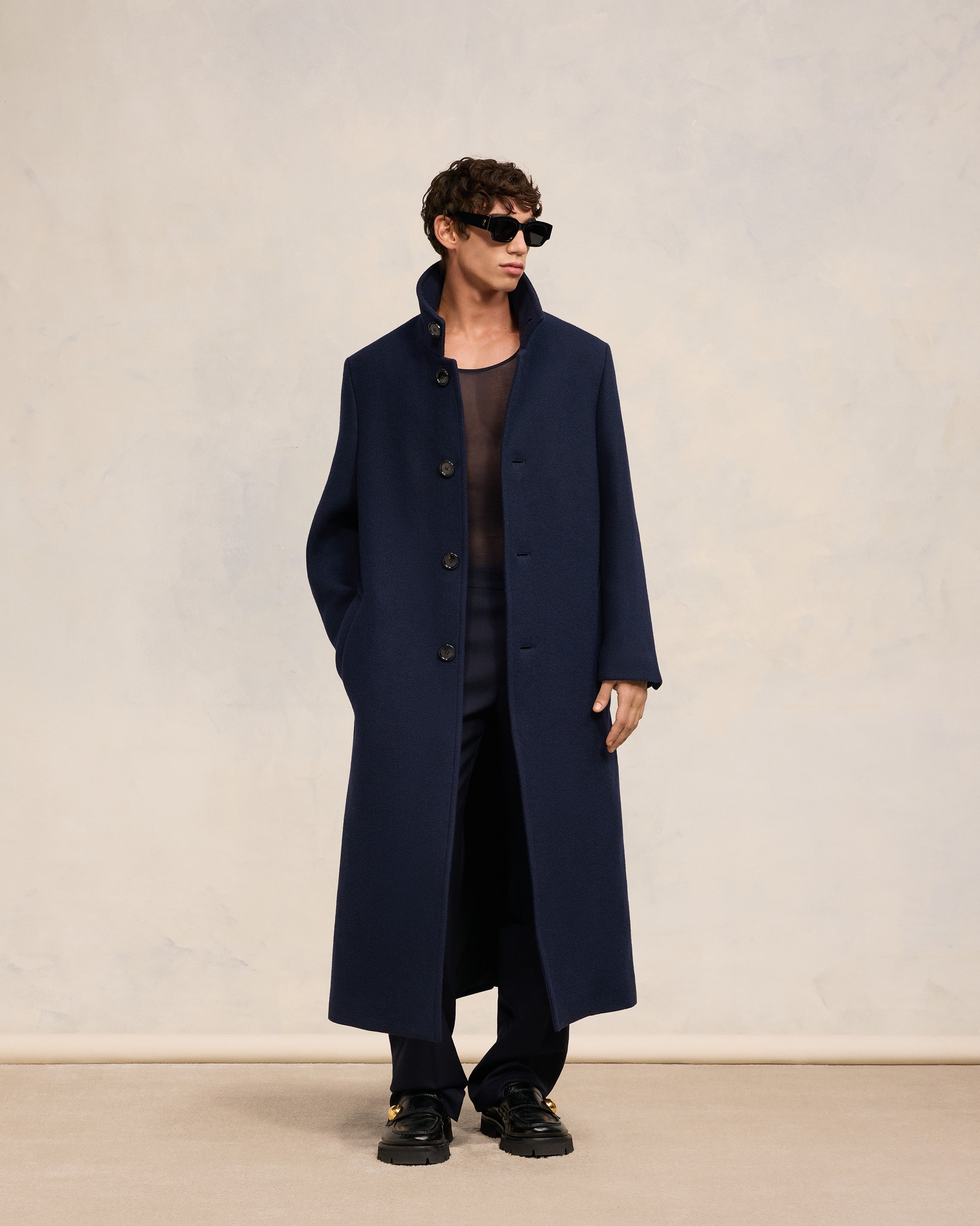 HIGH COLLAR COAT - 2