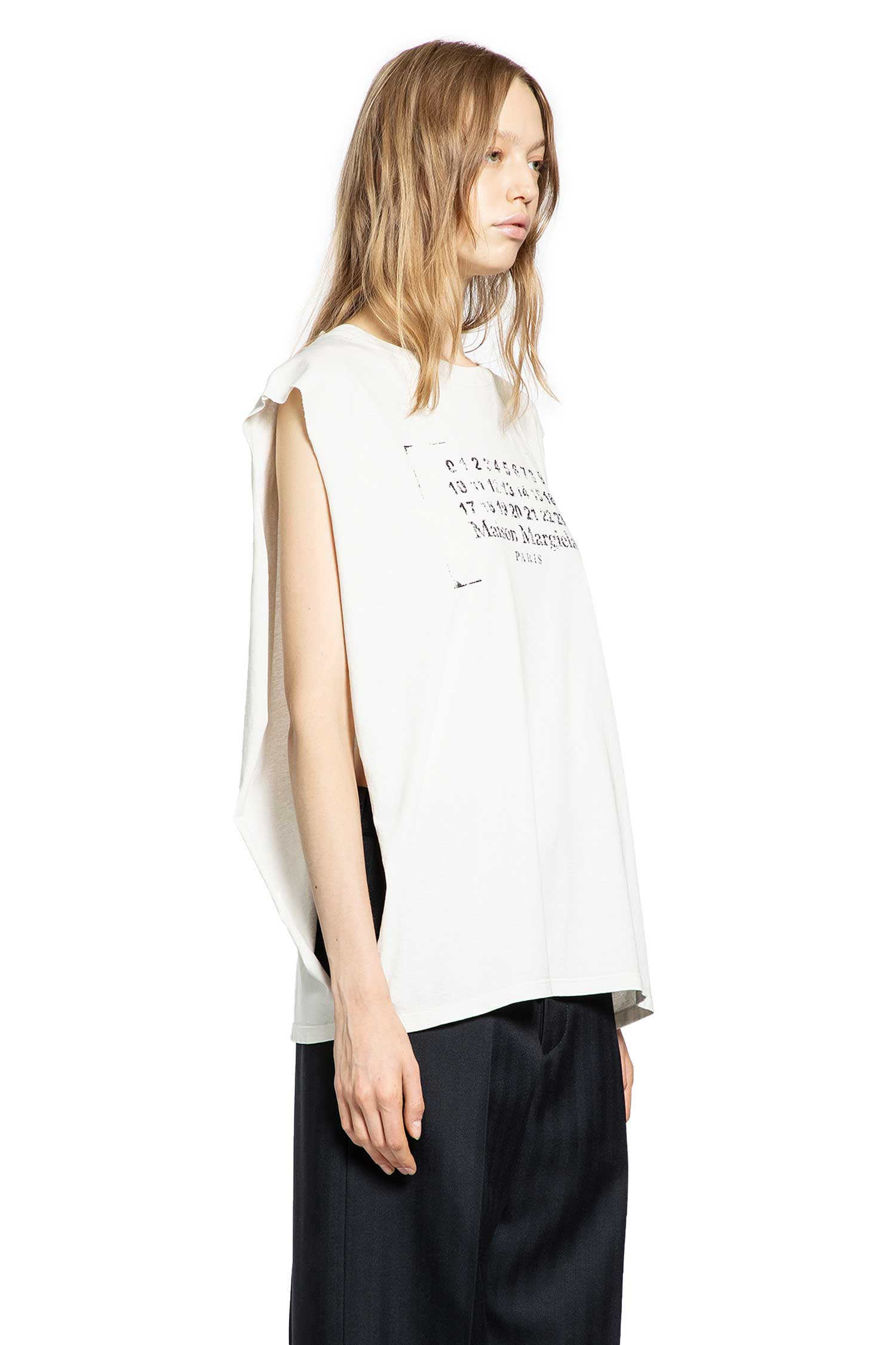 Maison Margiela Woman Off-white T-shirts & Tank Tops - 2