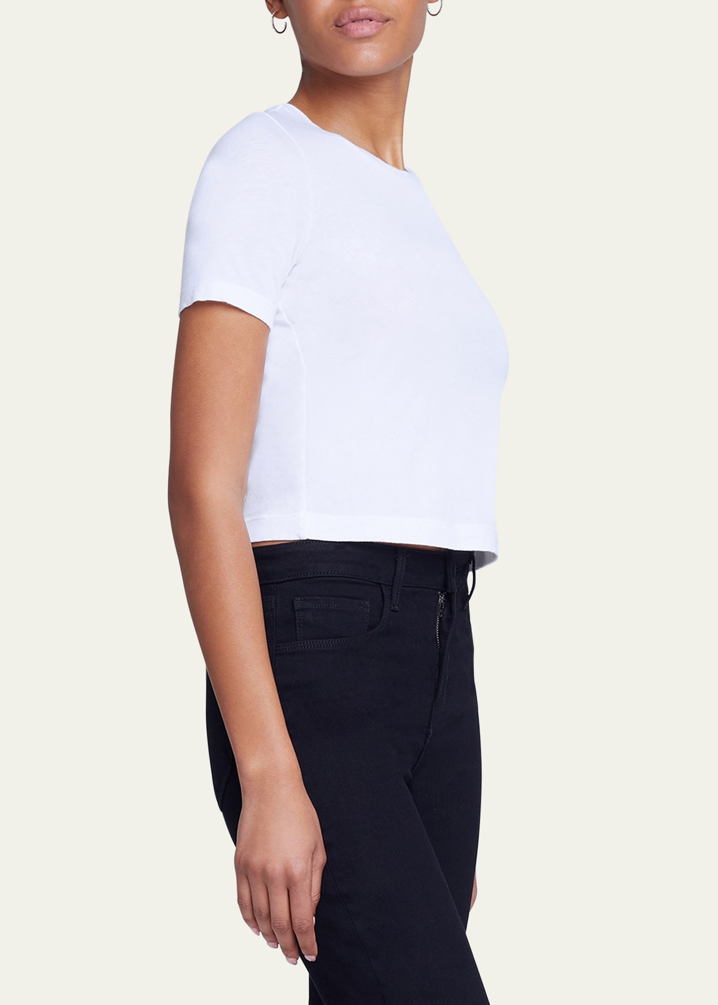 Donna Short-Sleeve Cropped Tee - 4