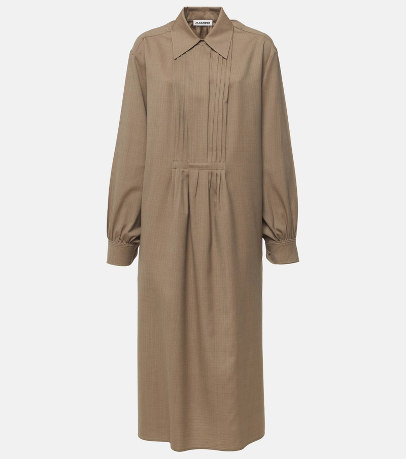 Wool shirt dress 1