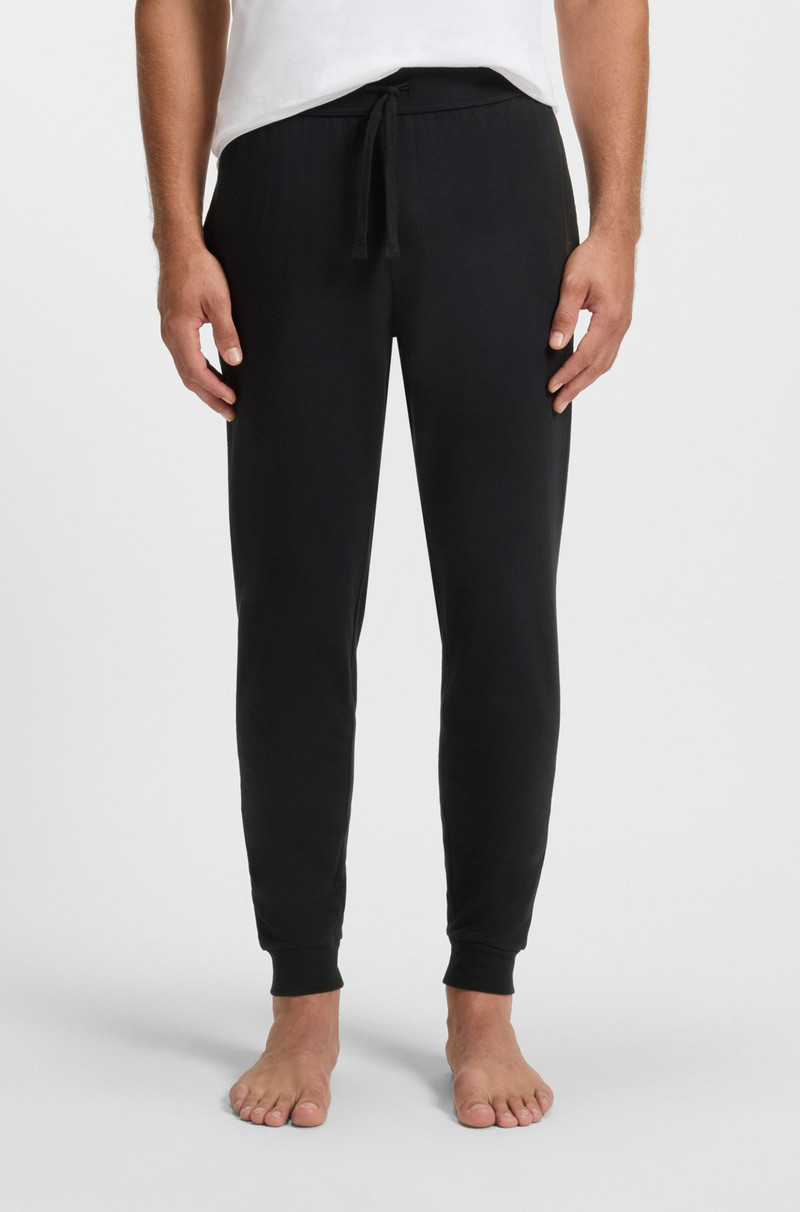 LOGO-PRINT TRACKSUIT BOTTOMS IN COTTON TERRY 2