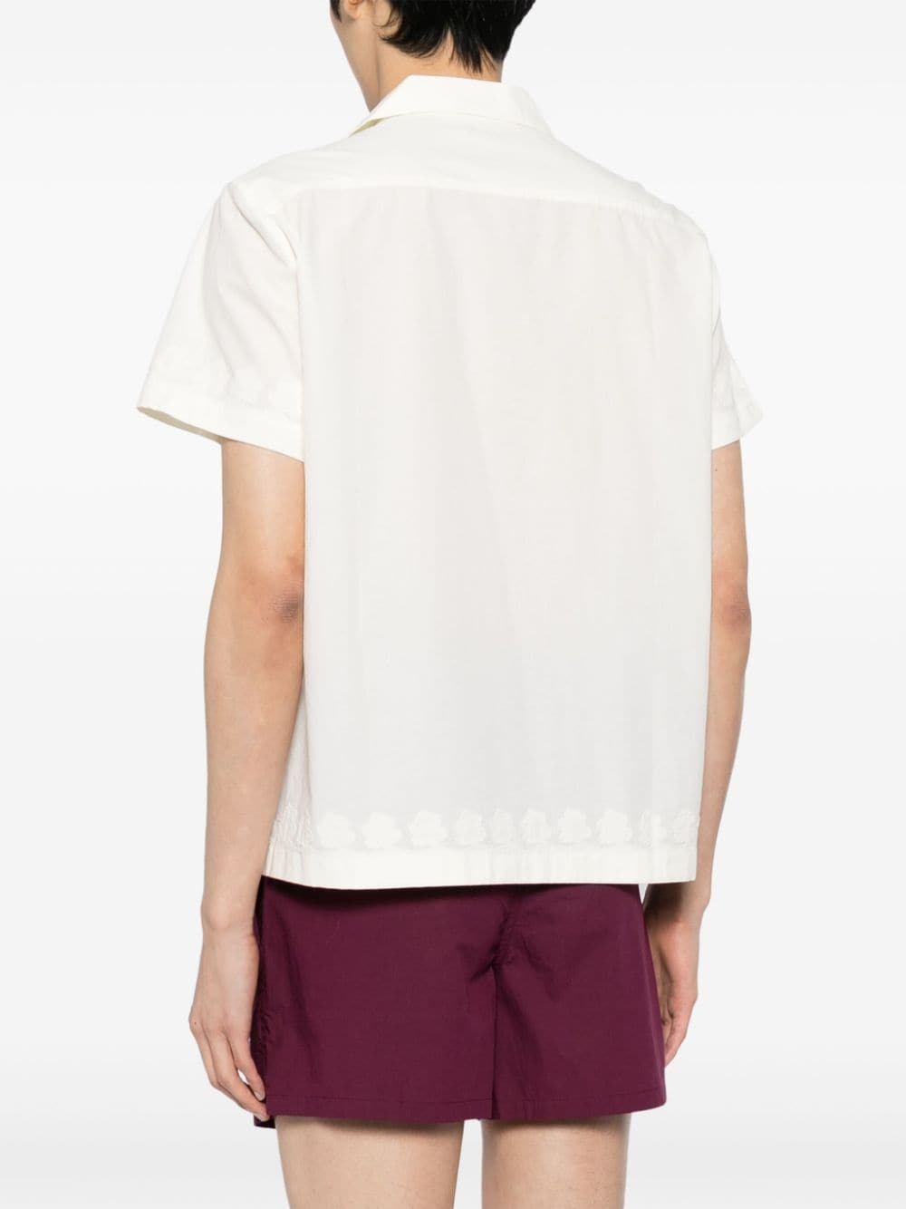 embroidered short-sleeve shirt - 4