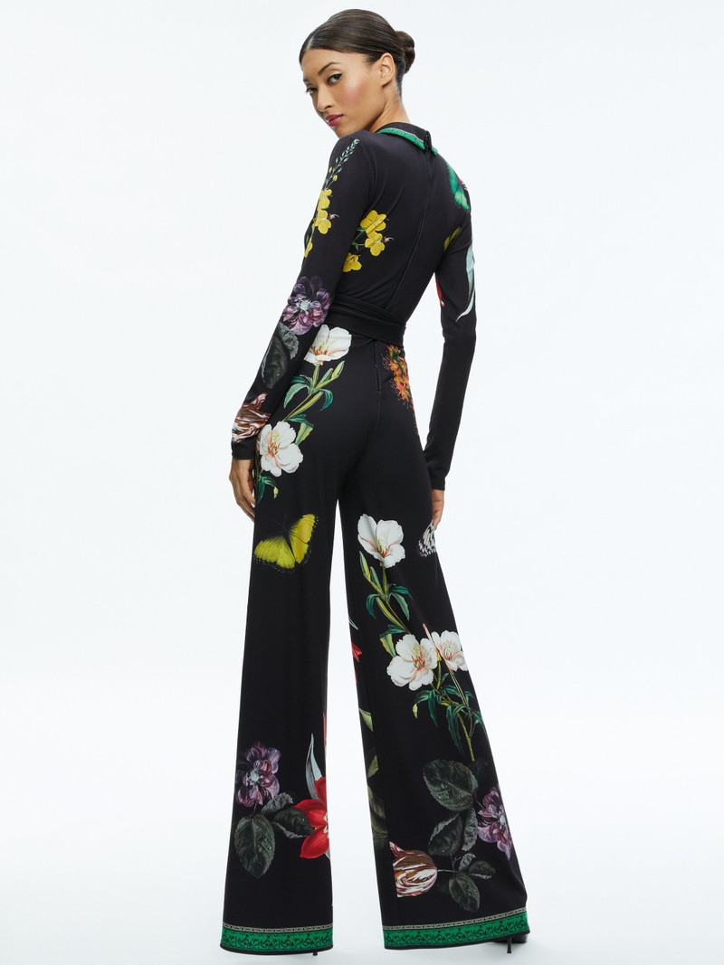 Alice + Olivia MELINDA WIDE LEG WRAP JUMPSUIT outlook