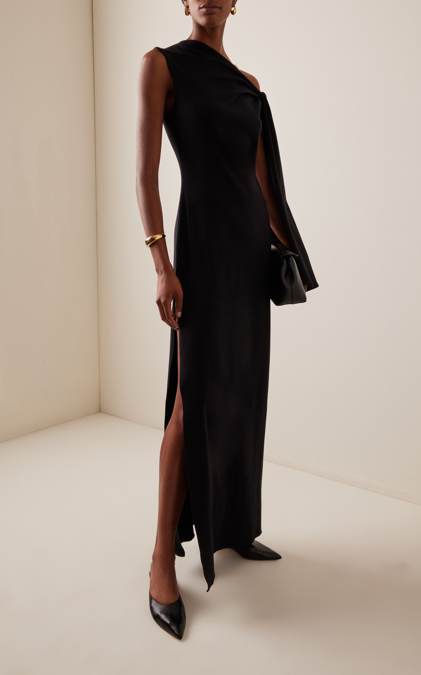 Cotton Maxi Dress black - 2