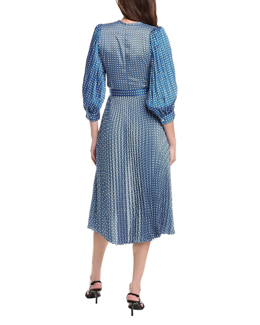 Sandro Accordion Pleated Wrap Dress - 2