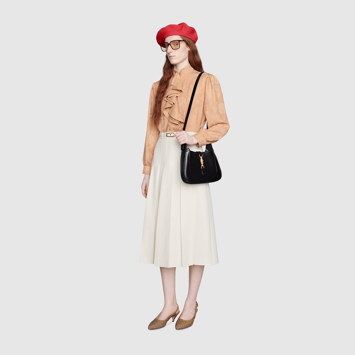 Cady crêpe pleated skirt - 2