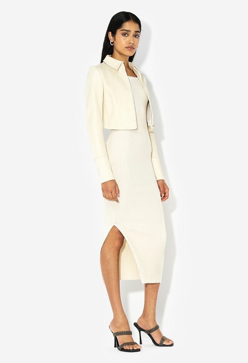 John Elliott LEATHER VERONA CROPPED JACKET outlook