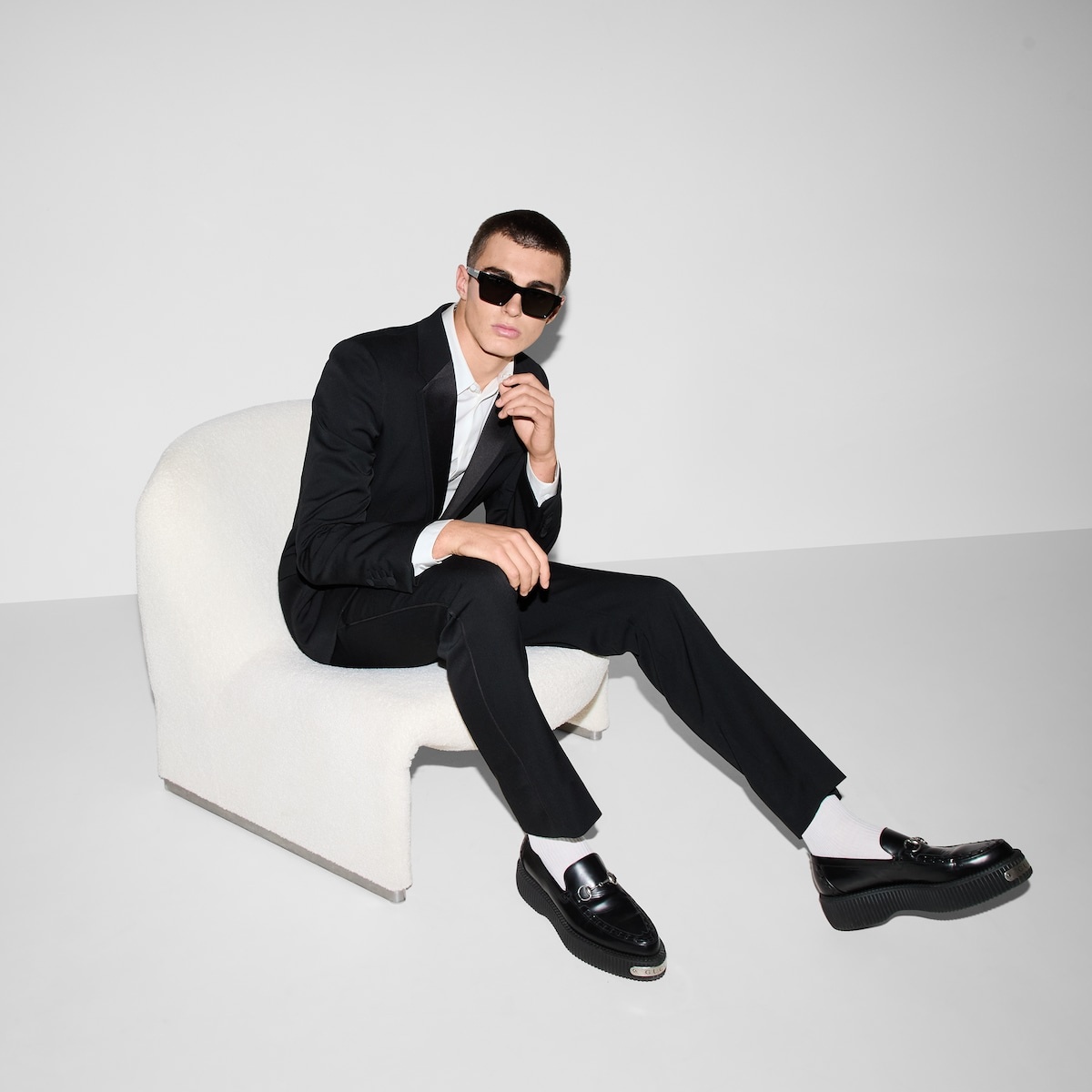 Grain de poudre wool tuxedo - 7