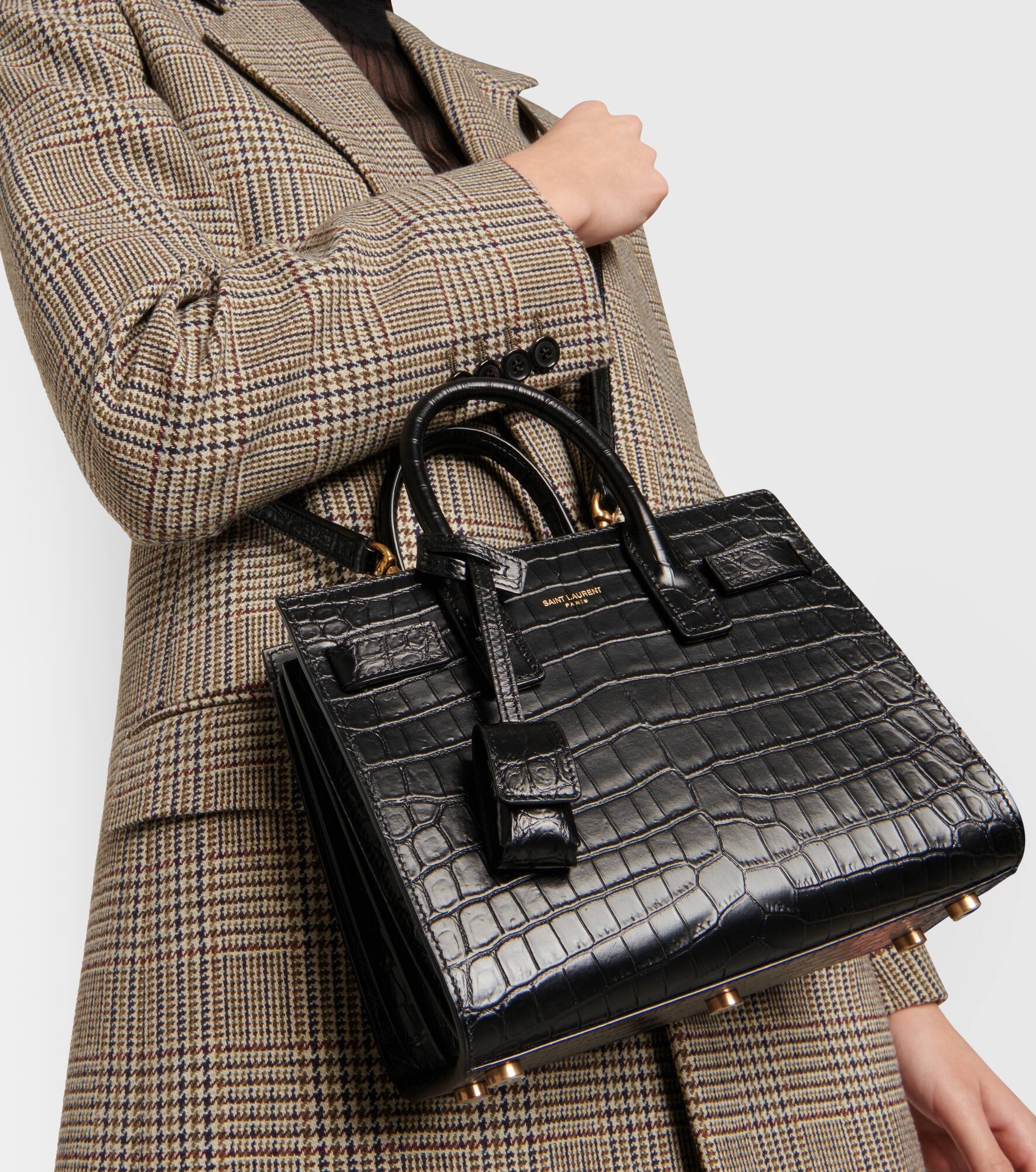 Sac De Jour Nano croc-effect leather tote bag - 2