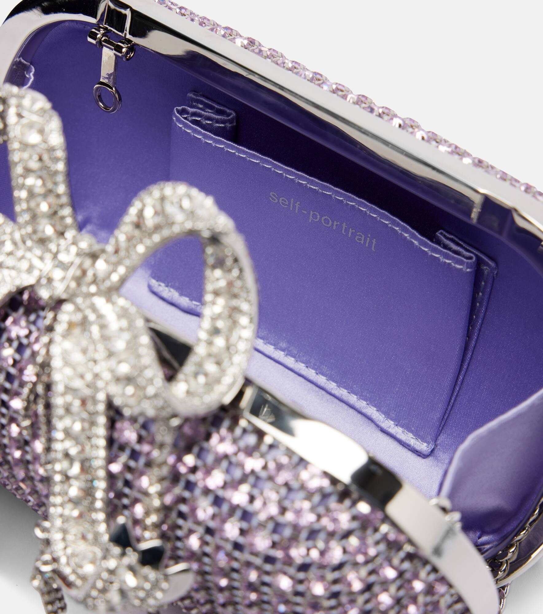 Crystal-embellished clutch - 3