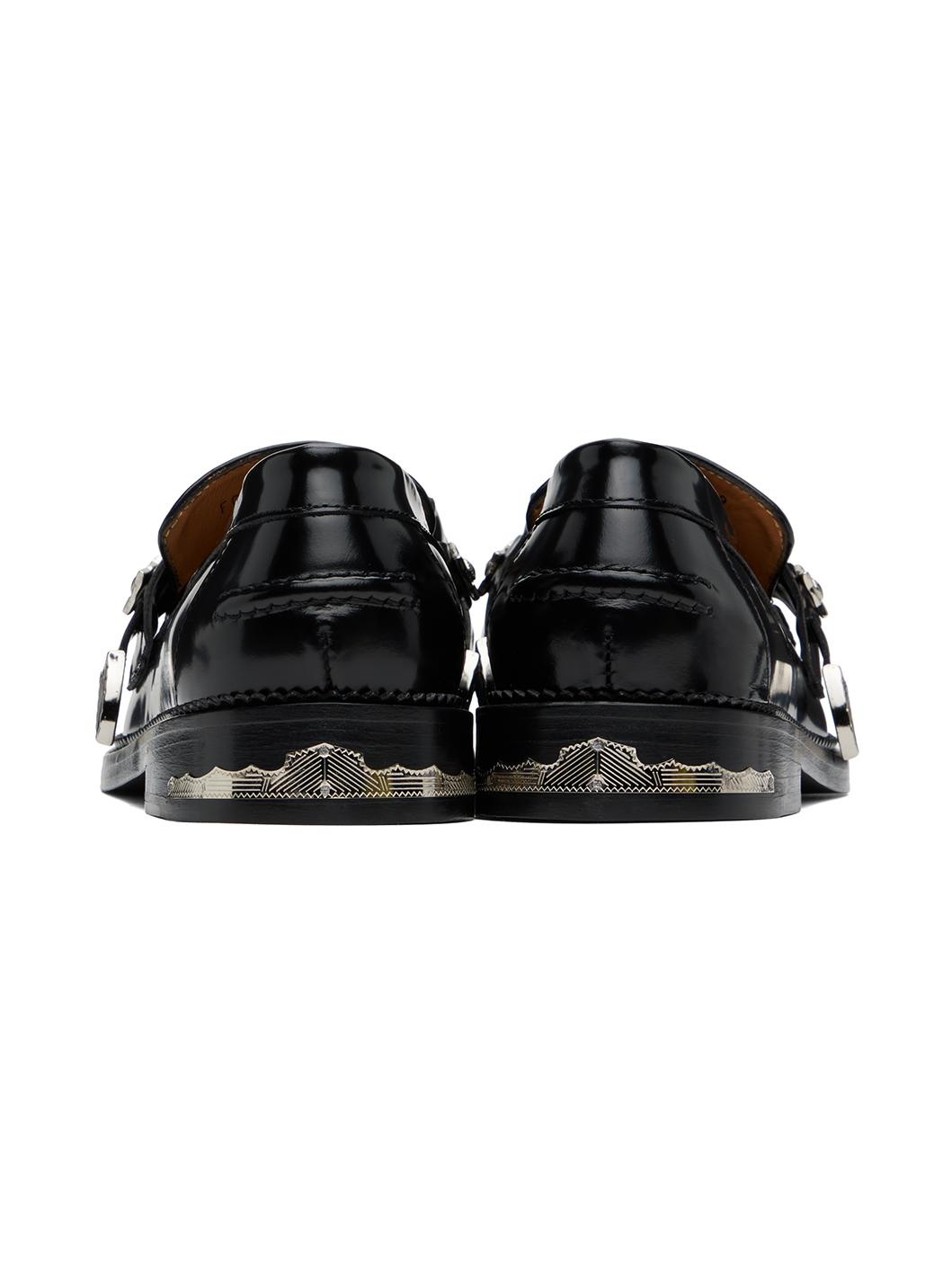 Black Polished Loafers - 2