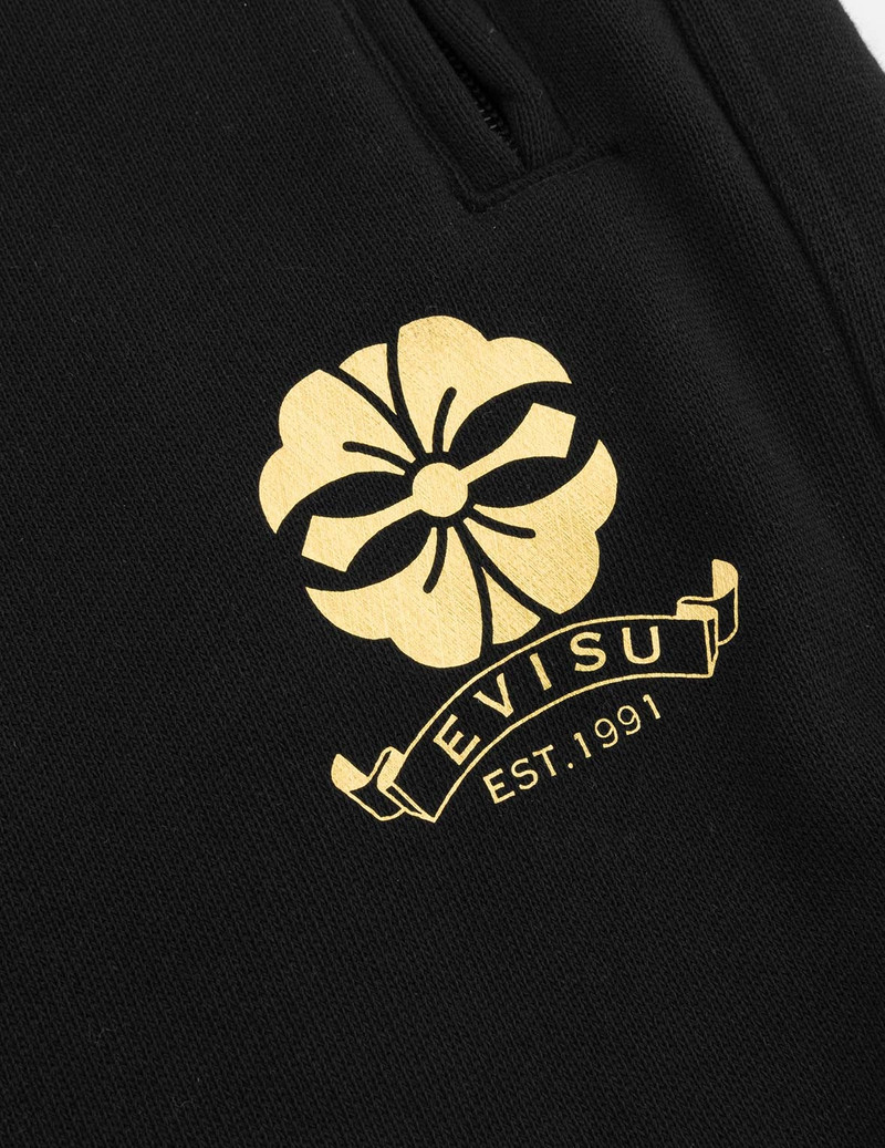 Kamon and Evisu Foil Print Straight Fit Sweatpants 8