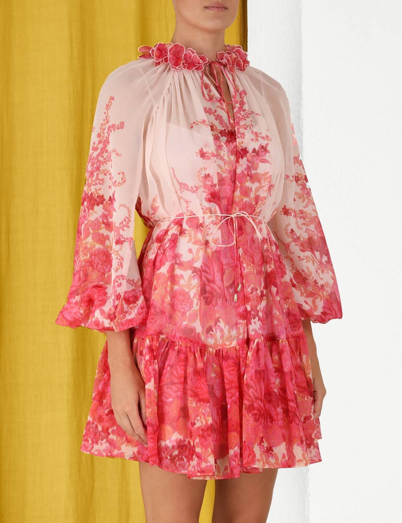 Zimmermann HIGH TIDE LANTERN MINI DRESS | REVERSIBLE