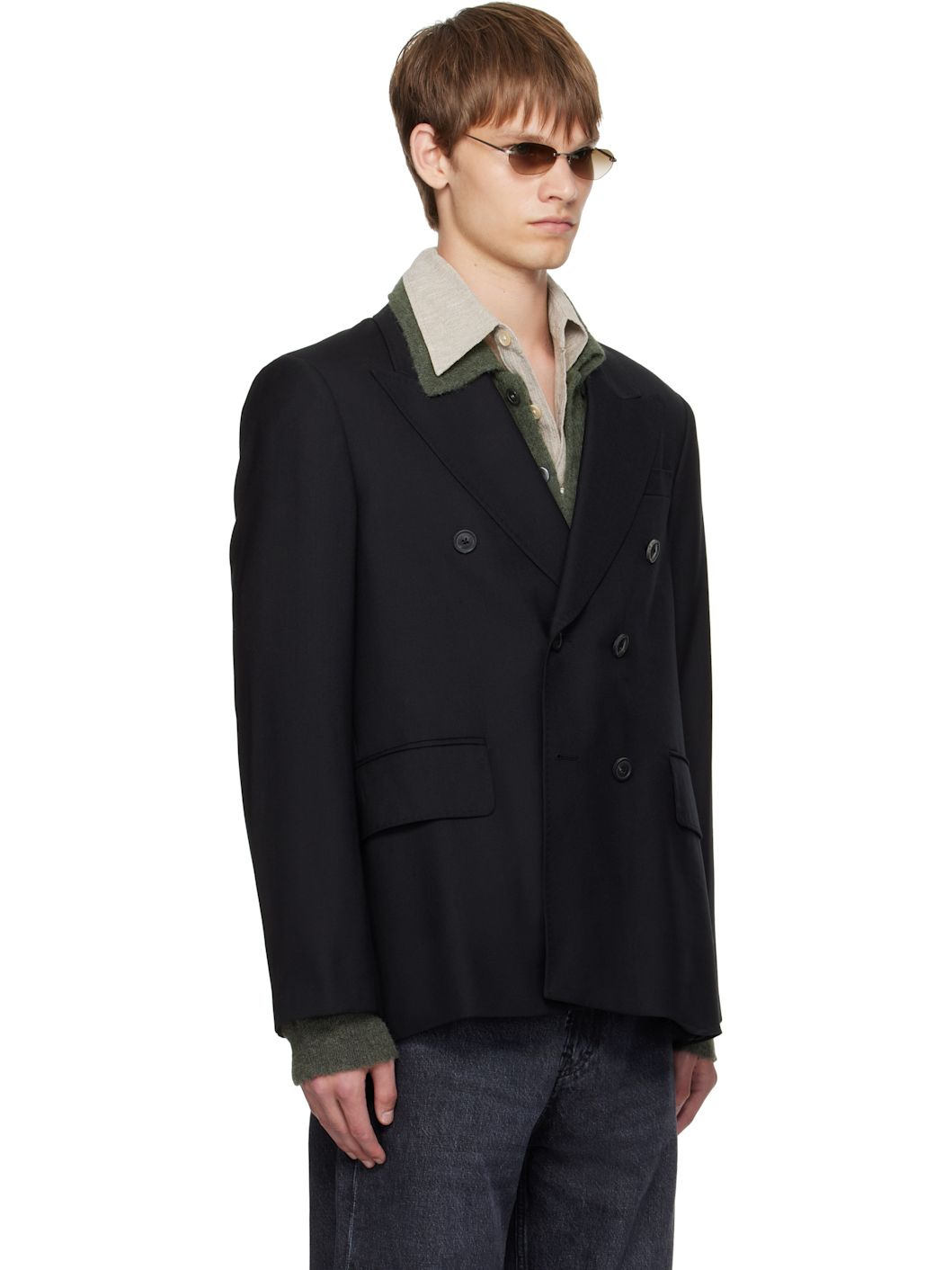Black Unstructured DB Blazer - 2