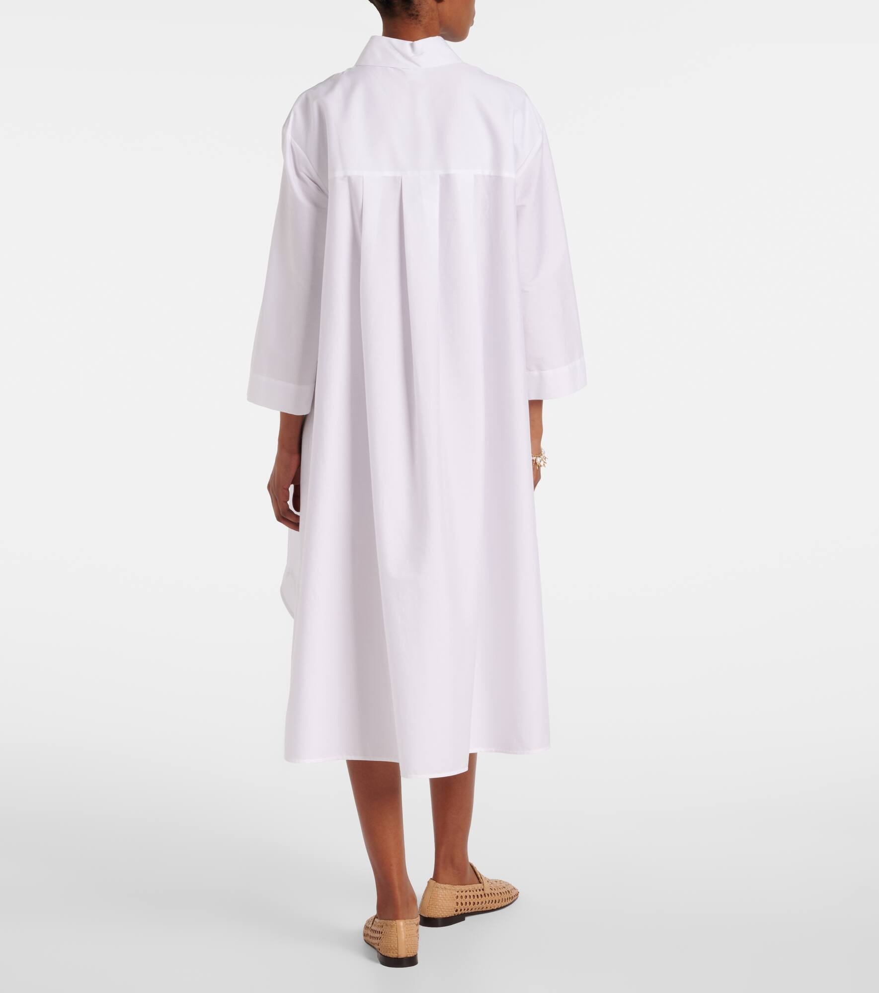Sella cotton-blend shirt dress - 3