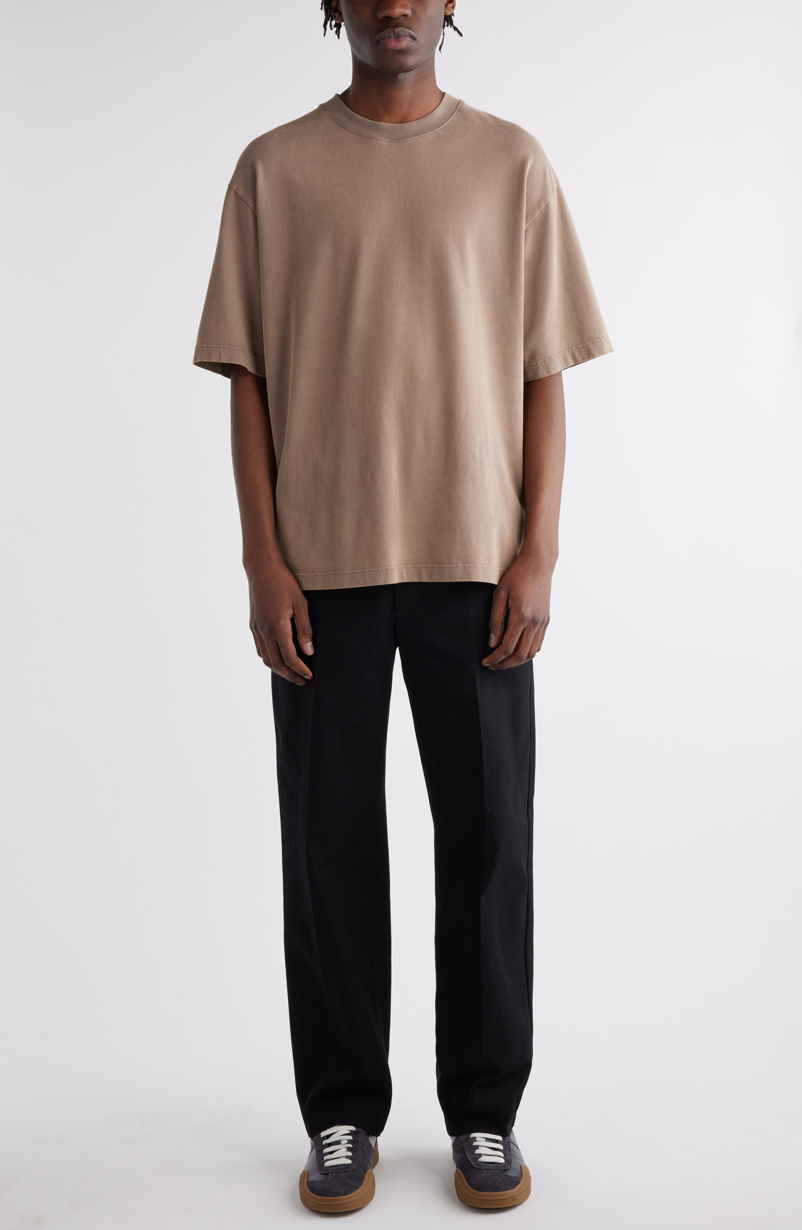 Acne Studios Extorr Logo Back T-Shirt in Taupe Brown at Nordstrom - 2