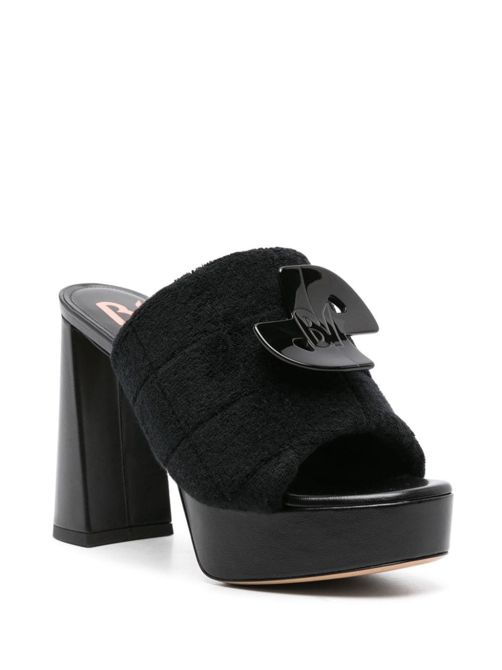 x Bettina Vermillon Padded Anita 110mm mules - 2